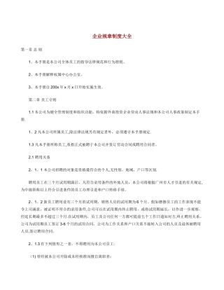 企业规章制度大全83719