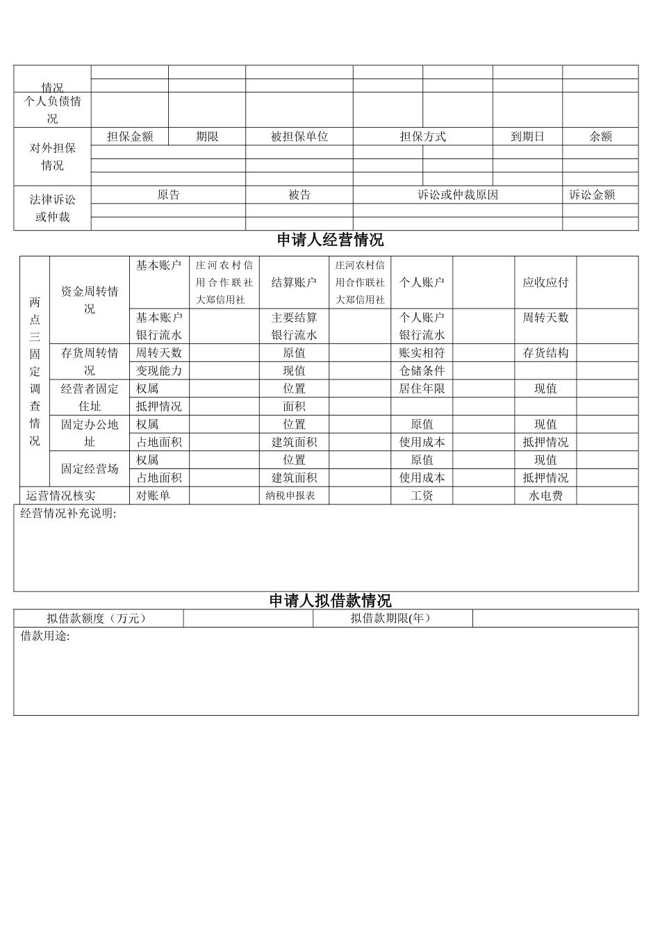 企业贷款申请表_第2页