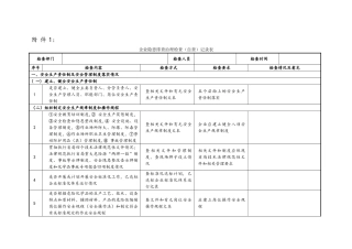 企业隐患排查治理检查记录表