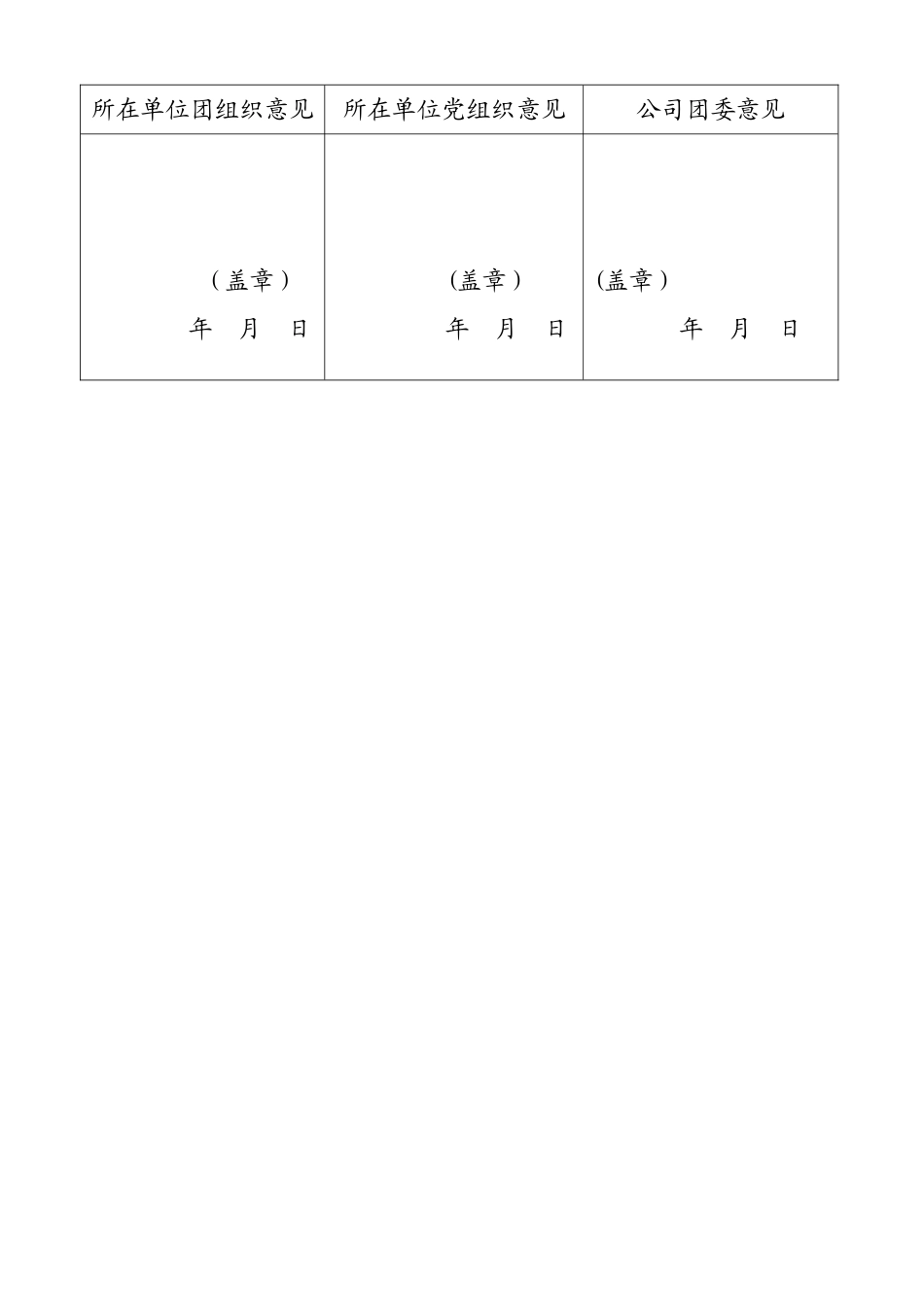 优秀团干部申请表_第2页