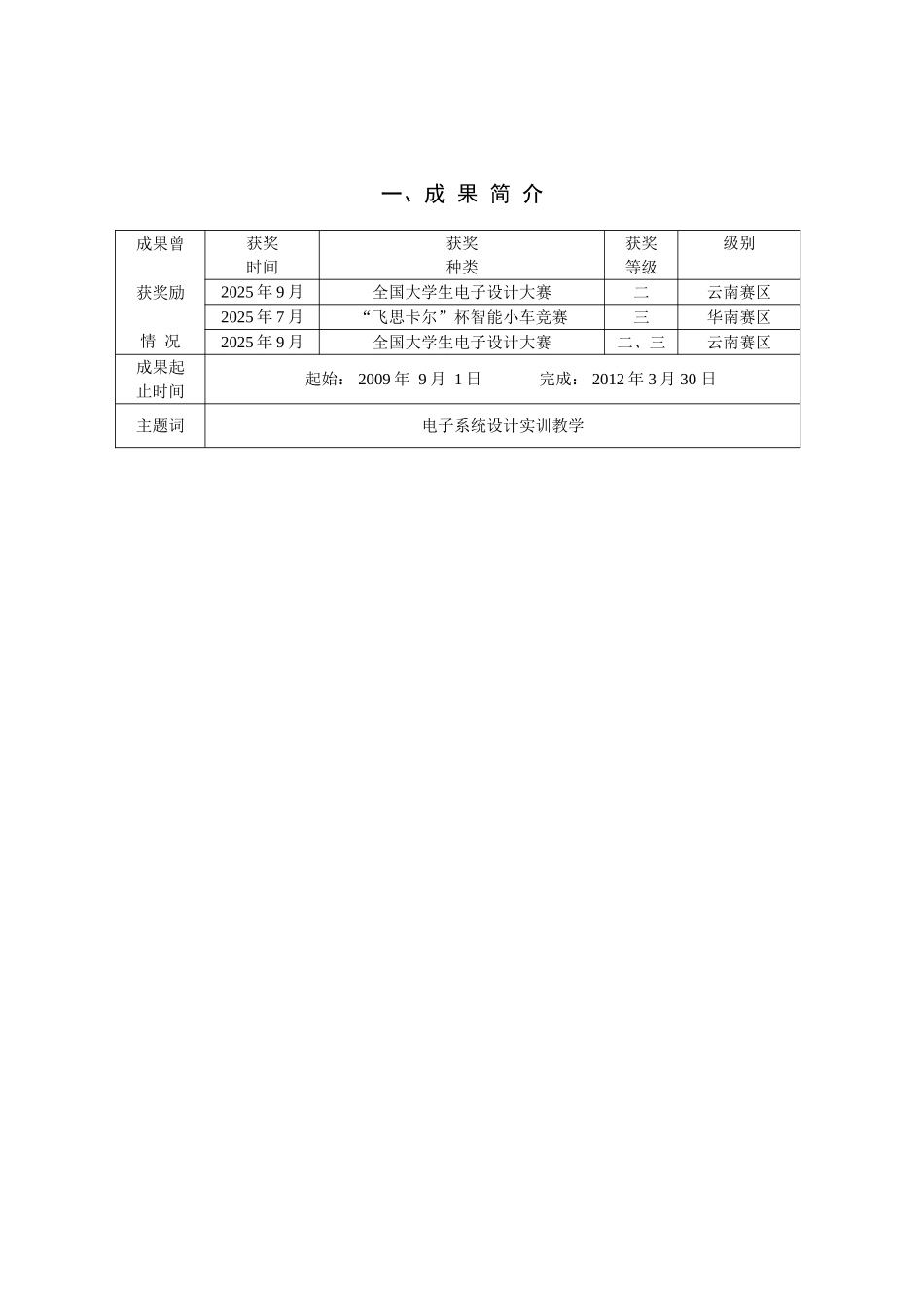 优秀教学成果奖申报书_第2页