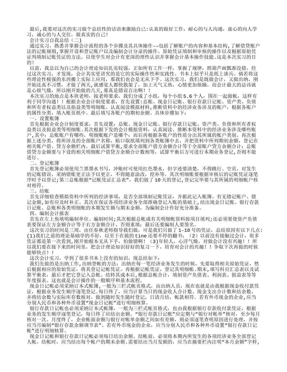 会计实习生自我总结_第3页