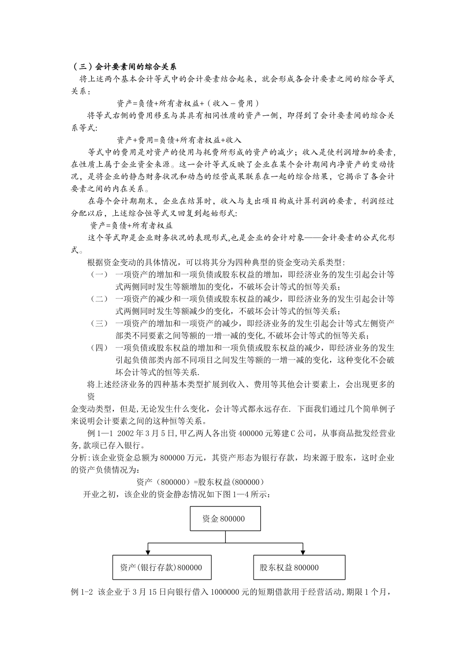 会计恒等式的举例说明_第1页