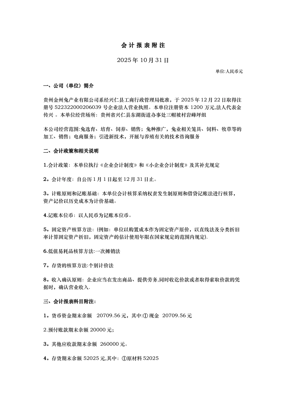 会计报表附注模板[1]_第1页