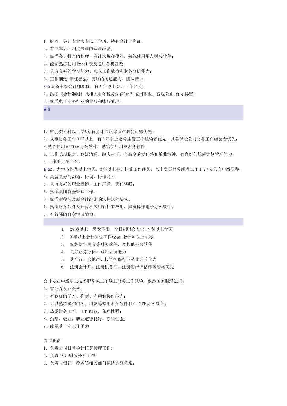 会计招聘职业要求_第1页