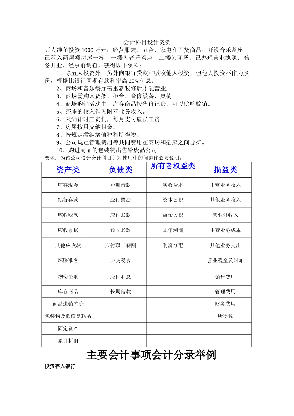 会计科目设计案例浅析_第1页