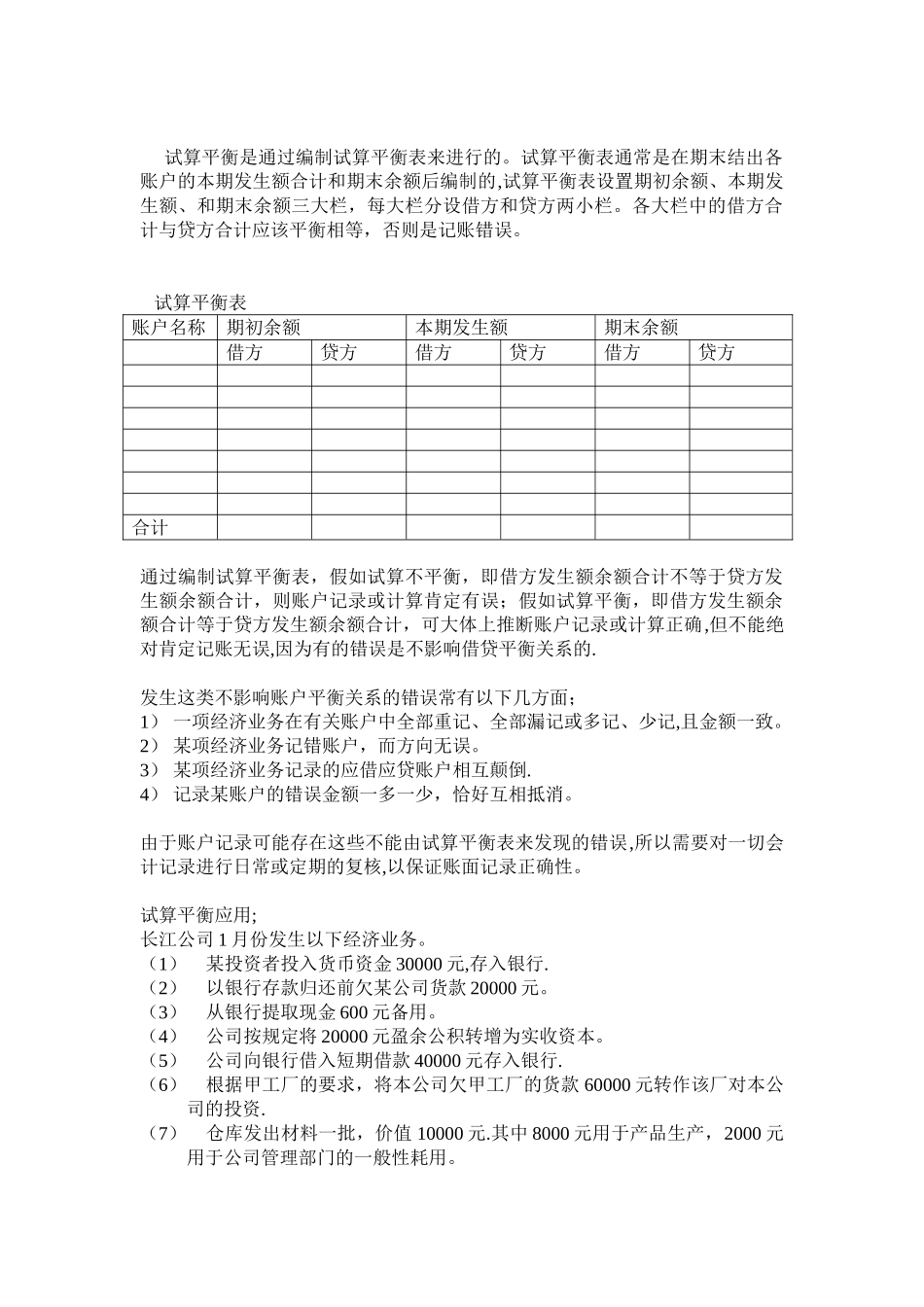 会计试算平衡表_第1页