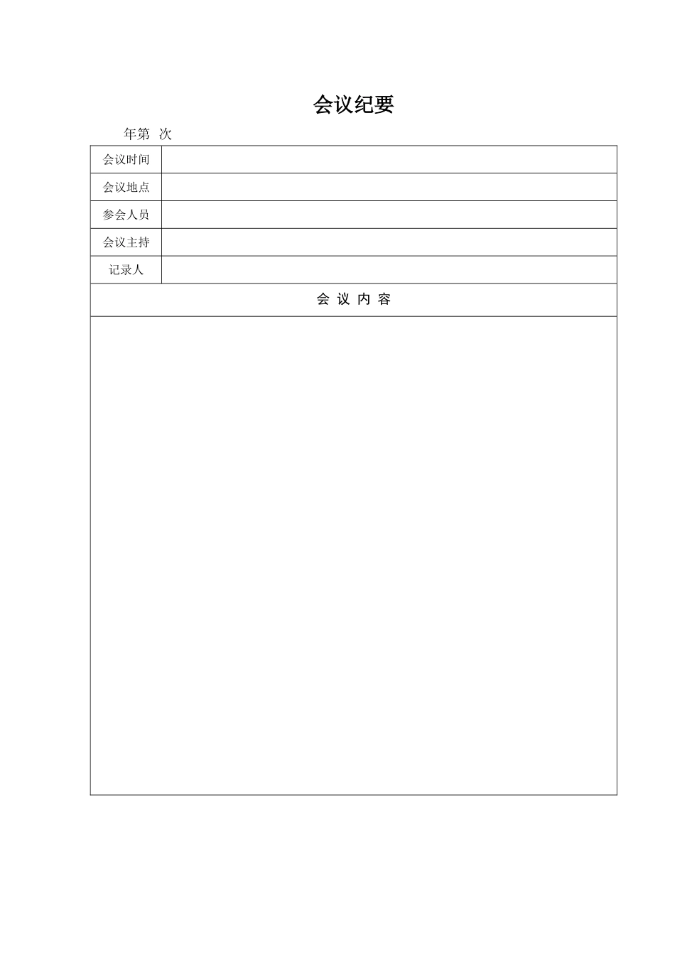 会议签到表模板34553_第3页