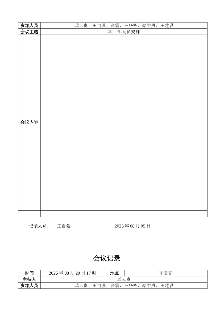 会议记录模板-新_第2页