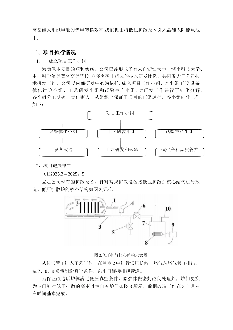 低压扩散应用于晶硅太阳电池的可行性工作总结报告_第2页