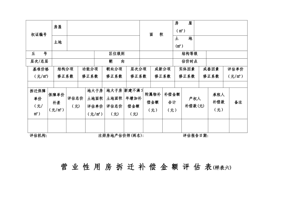 住-宅-拆-迁-评-估-补-偿-金-额-分-户-汇-总-表_第3页