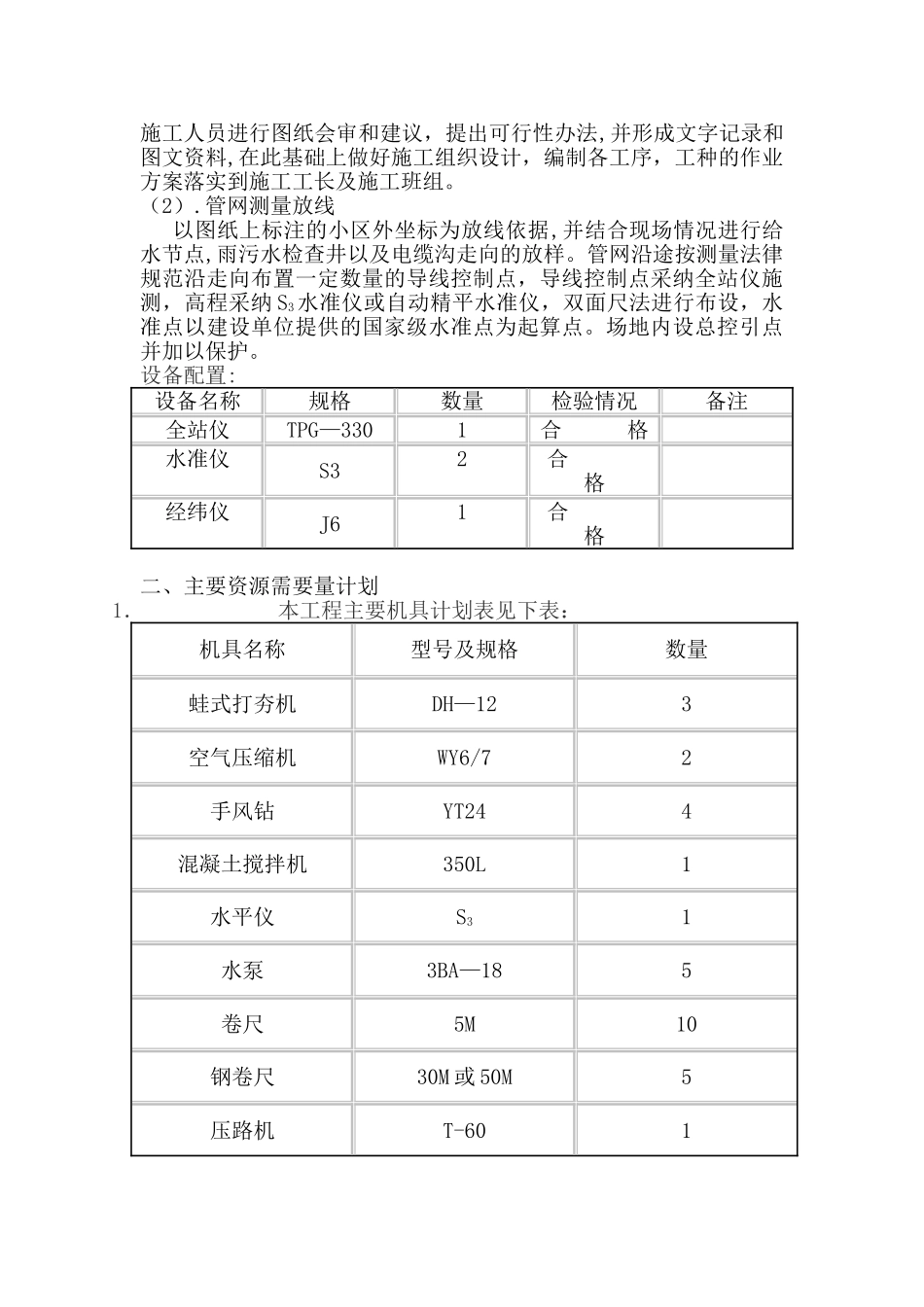 住宅小区室外管网施工方案_第3页