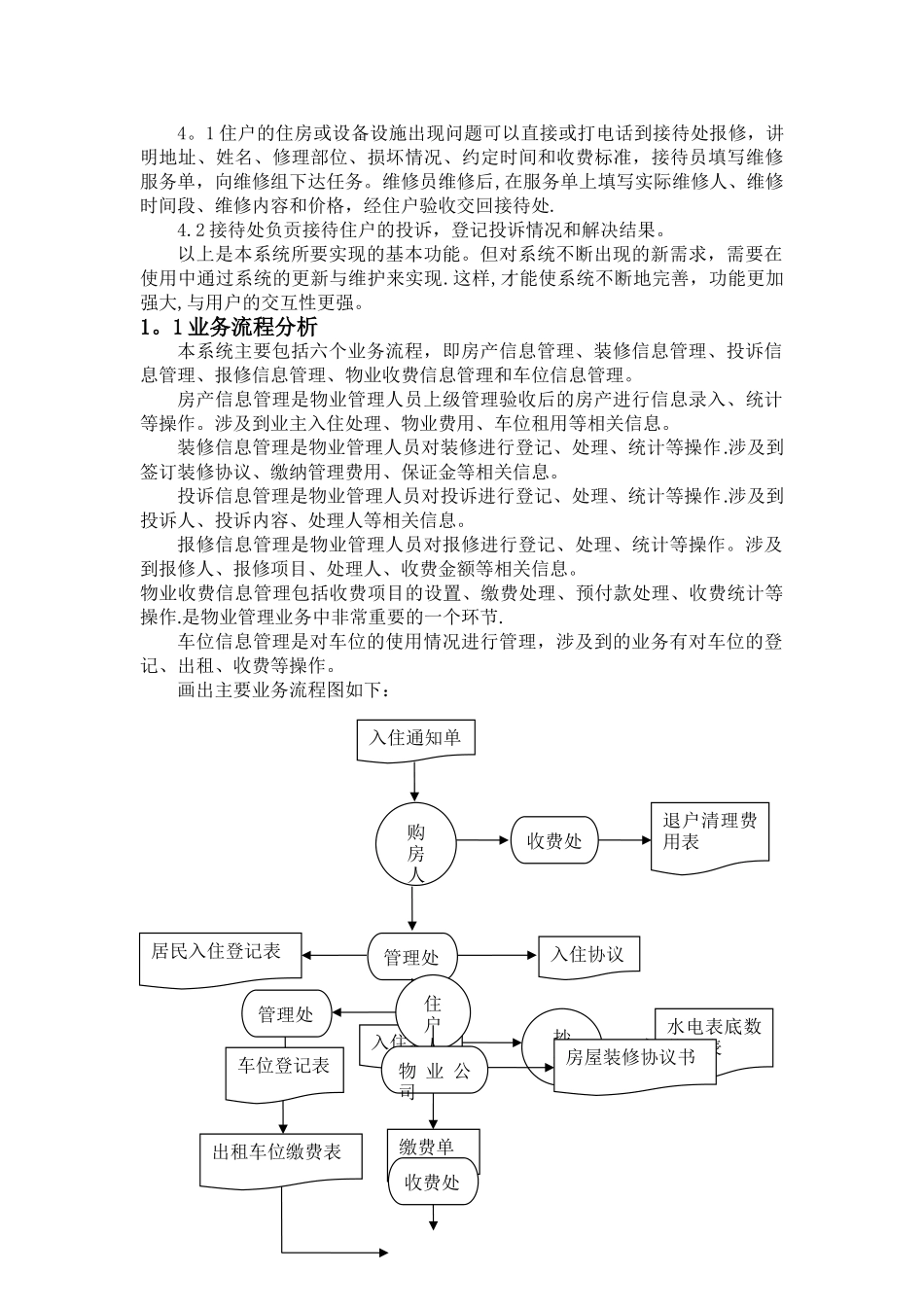 住宅小区物业管理信息系统分析与设计_第3页