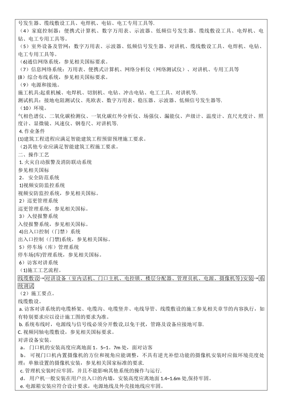 住宅智能化系统工程技术交底记录_第2页