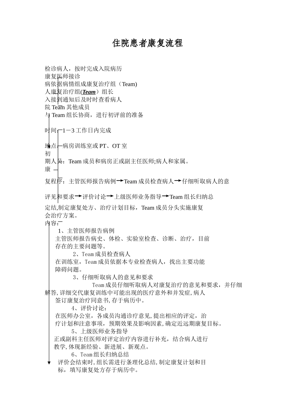 住院患者康复流程_第1页