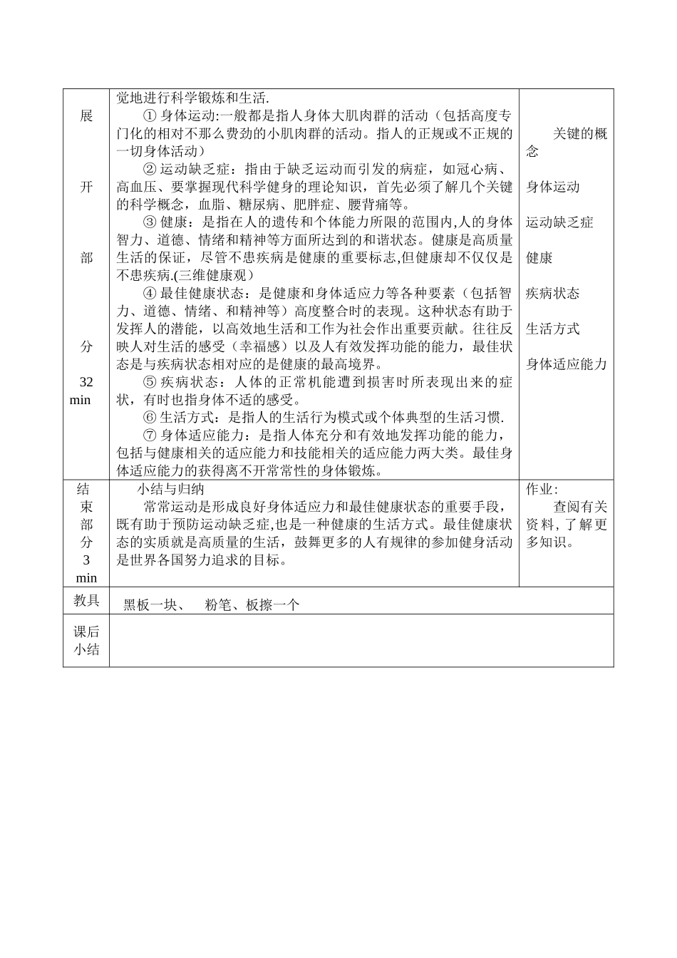 体育与健康基础知识课教案_第2页