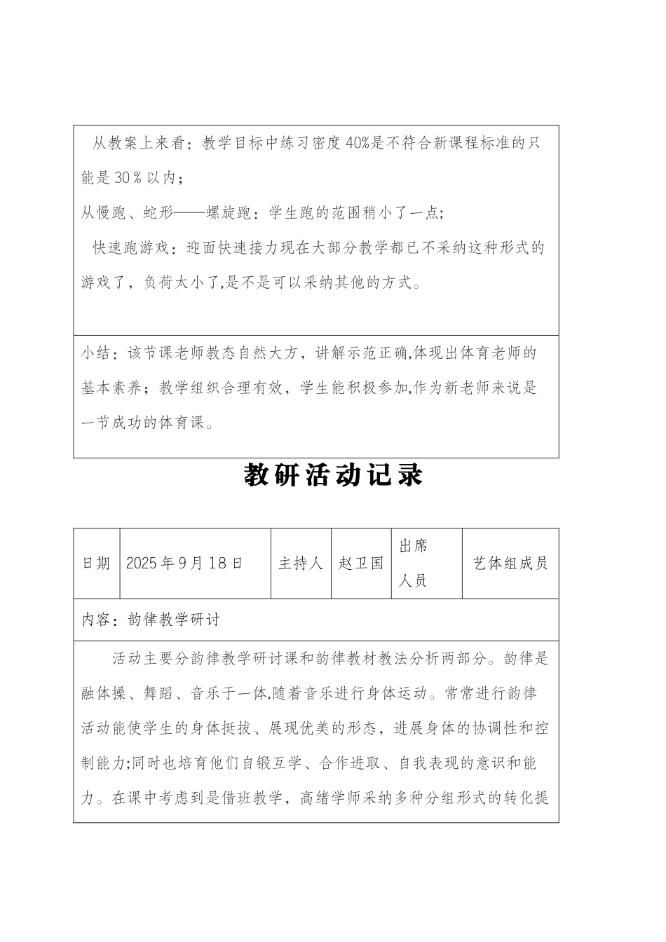 体育教研活动记录_第3页