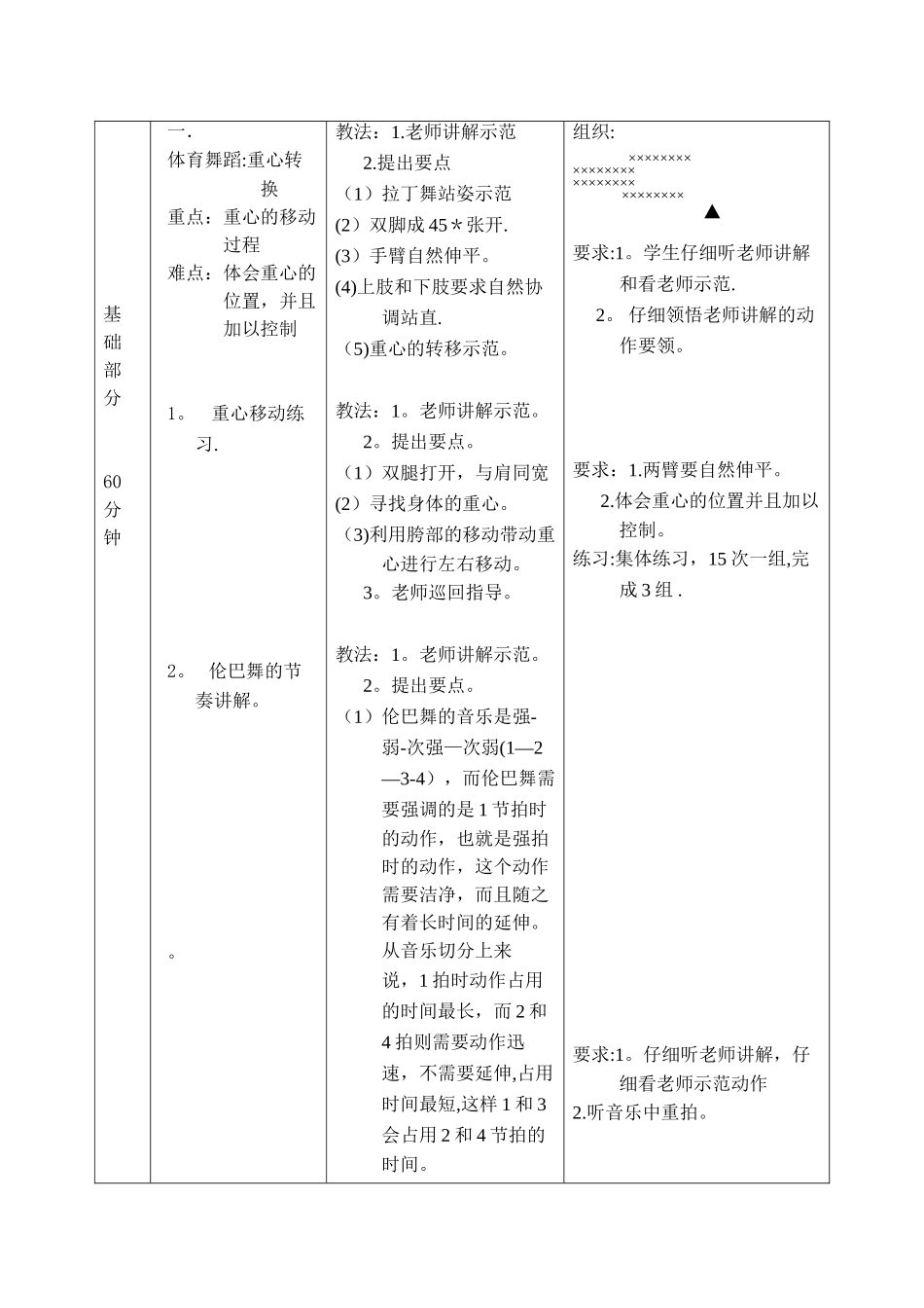 体育舞蹈--伦巴-教案_第2页