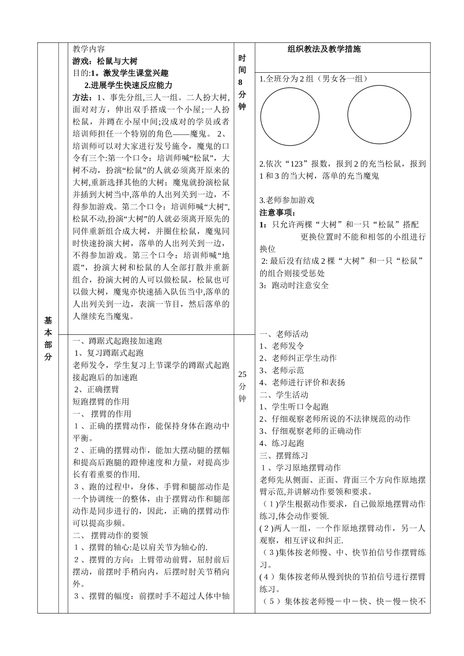 体育课教案模板71598_第2页