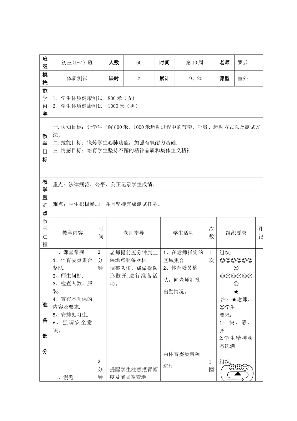 体质健康测试教案合集_第1页