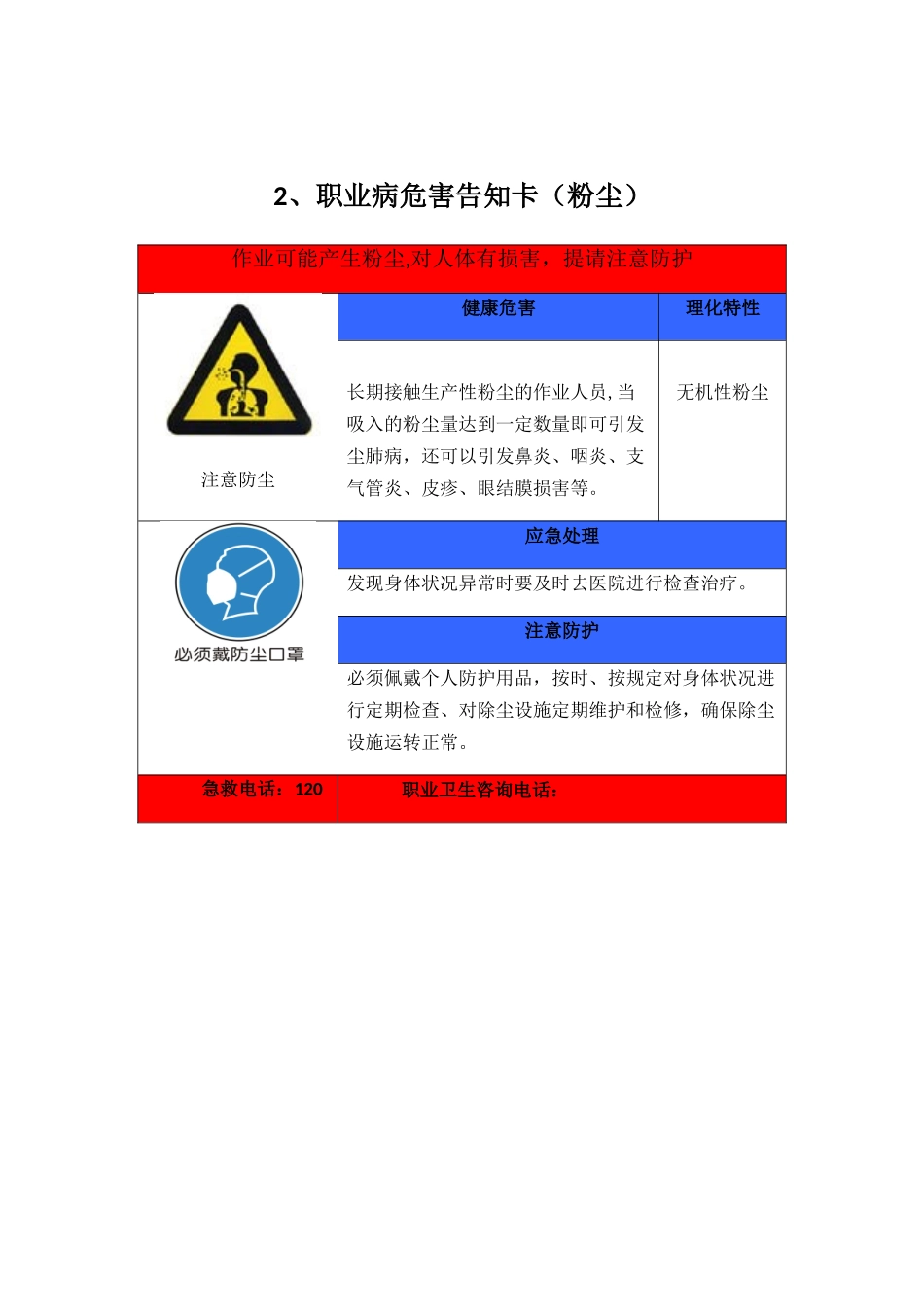 作业岗位职业病危害告知卡_第2页