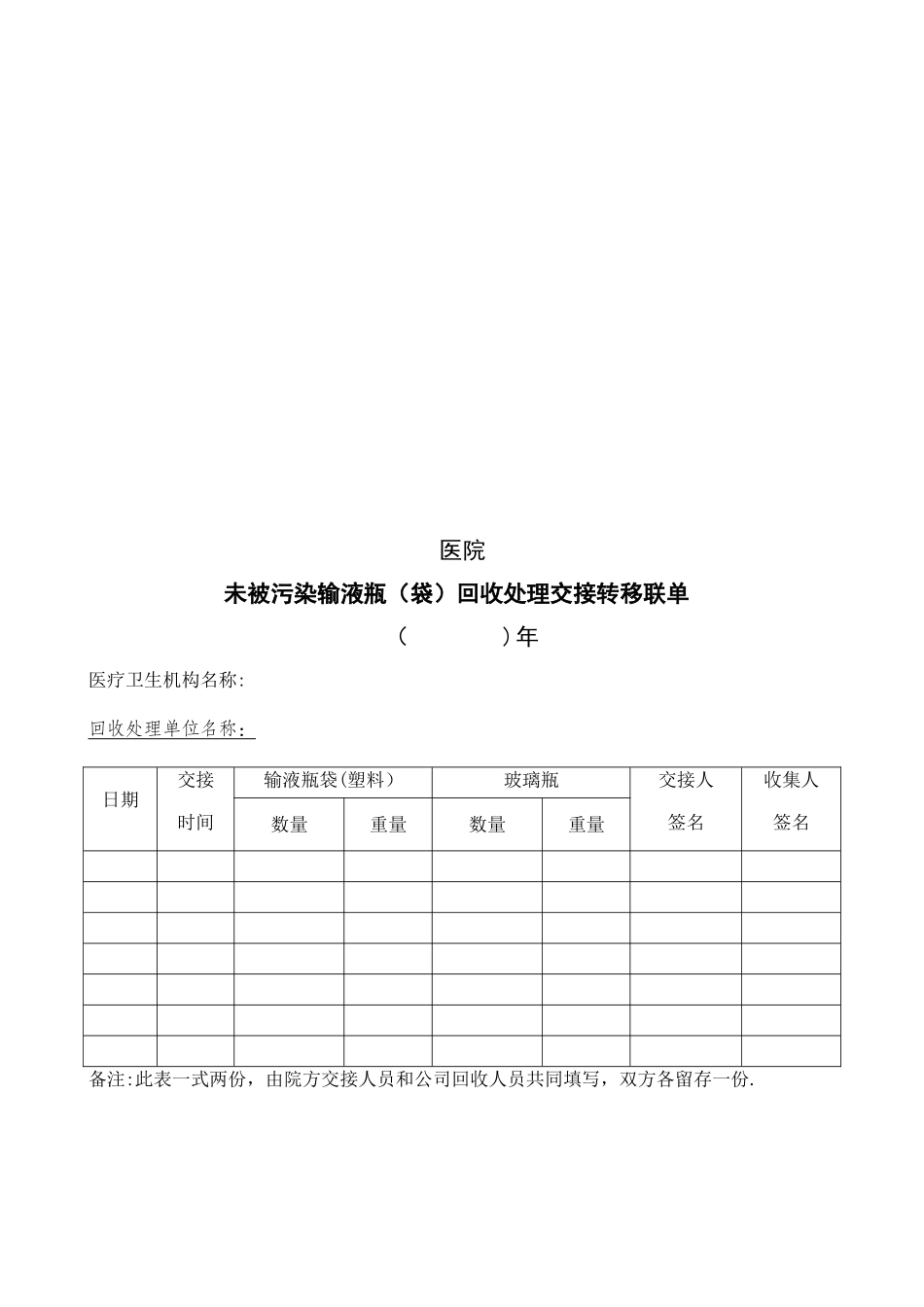 使用后未被污染的输液瓶集中回收处置管理制度_第3页