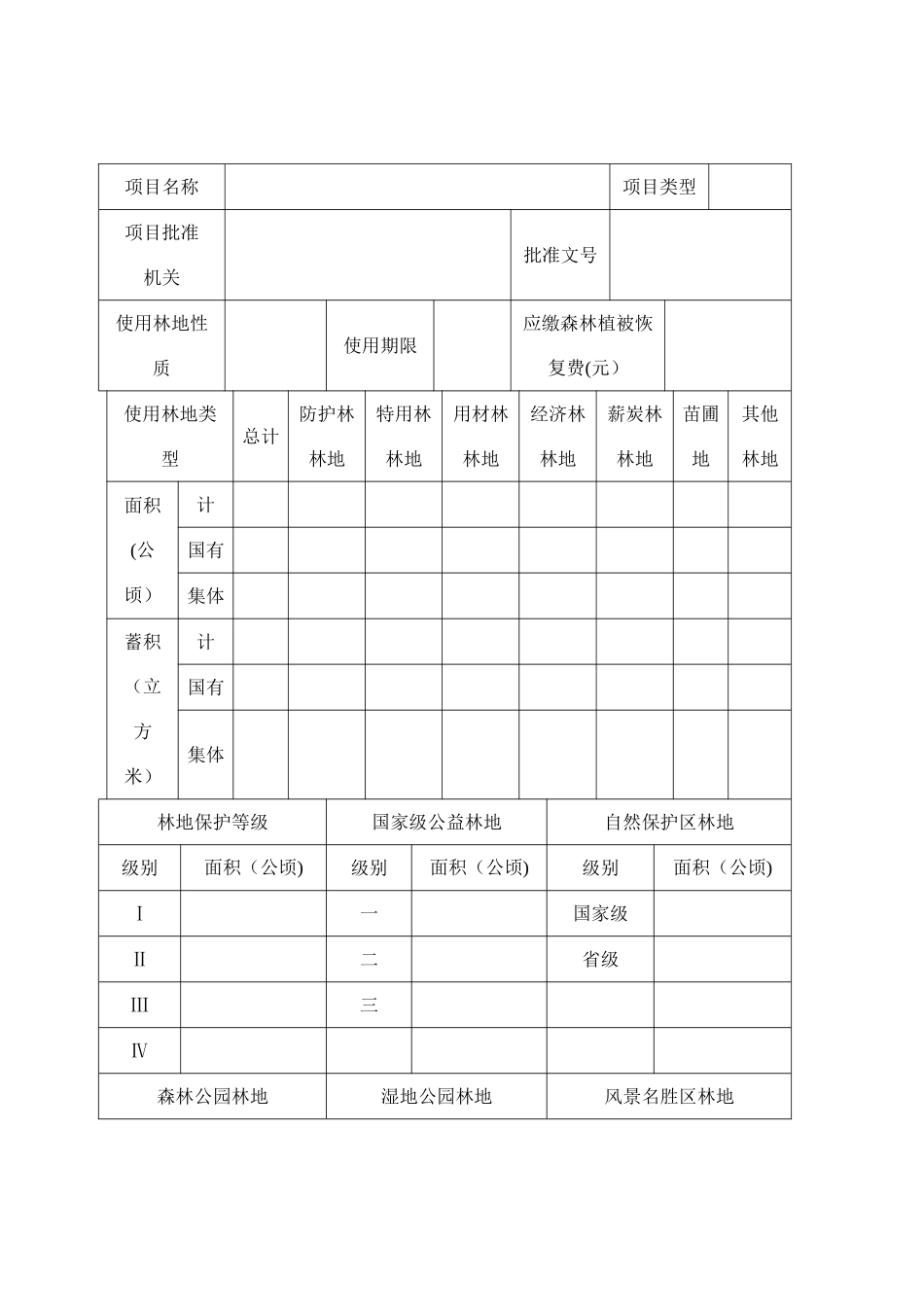使用林地申请表_第2页