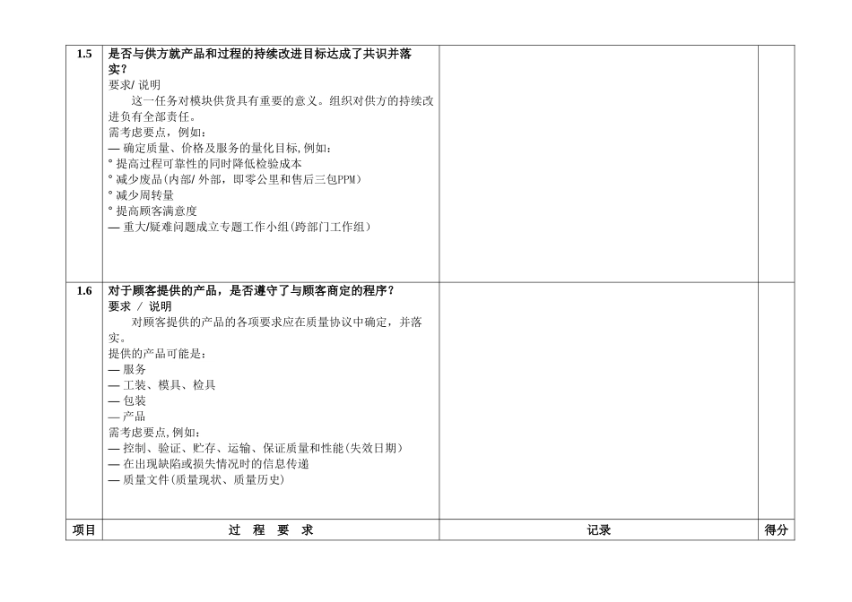供应商二方审核检查表_第3页