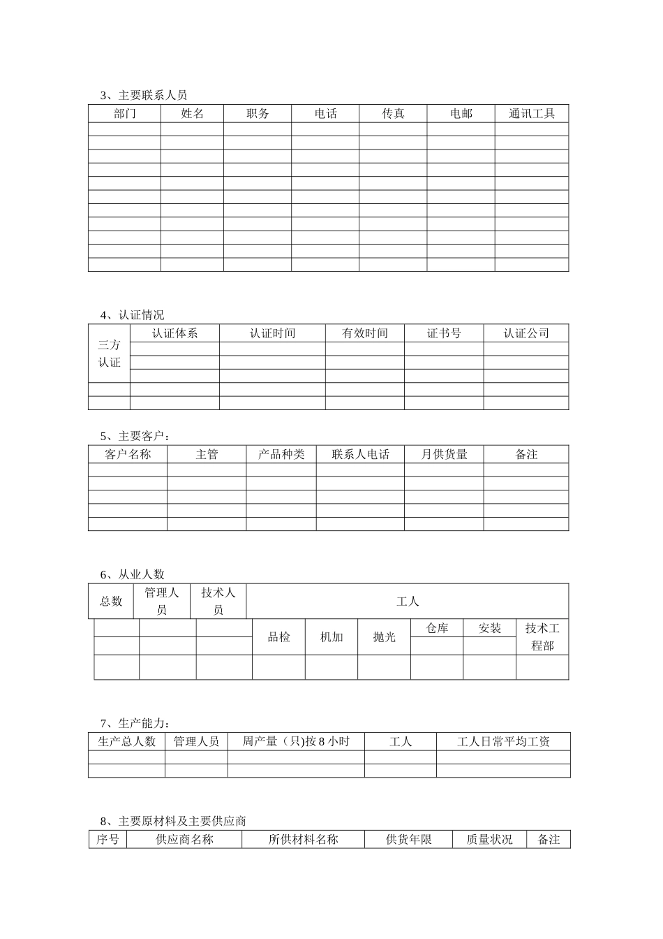 供应商情况调查表_第2页