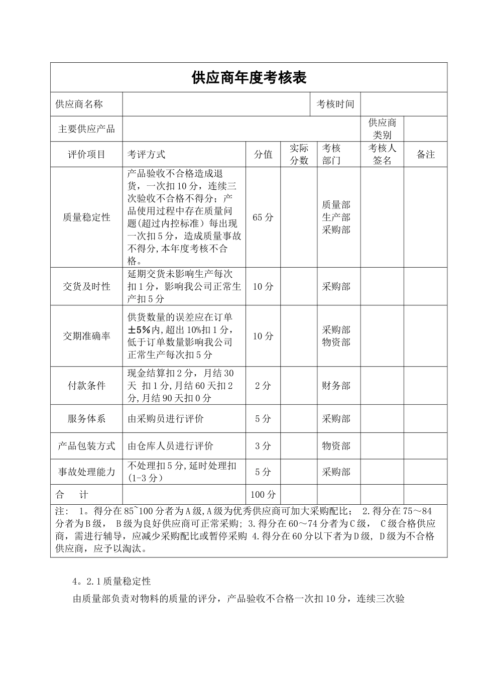 供应商绩效考核方案_第2页