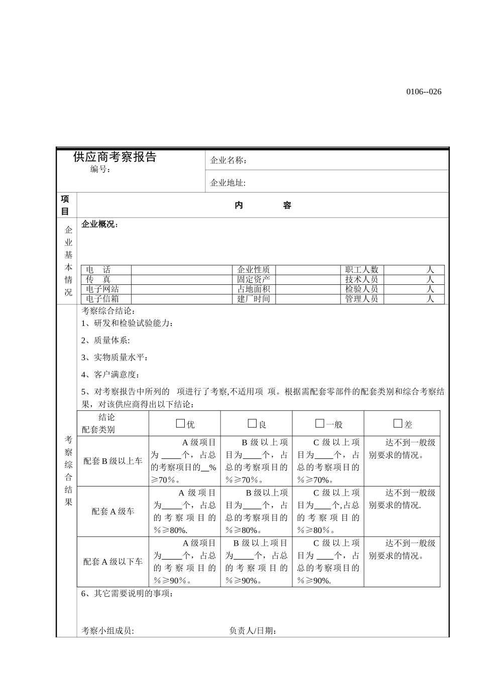 供应商考察报告_第1页