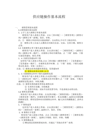 供应链基本流程