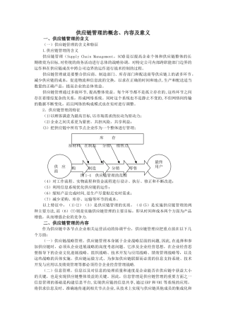 供应链管理框架理论33750