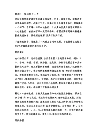供应链管理案例分析[1]