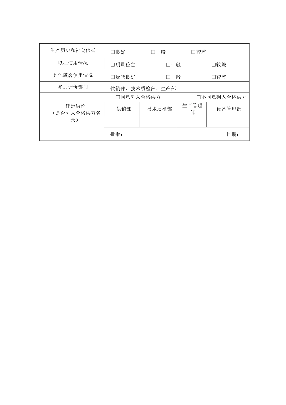 供方评定记录表_第3页