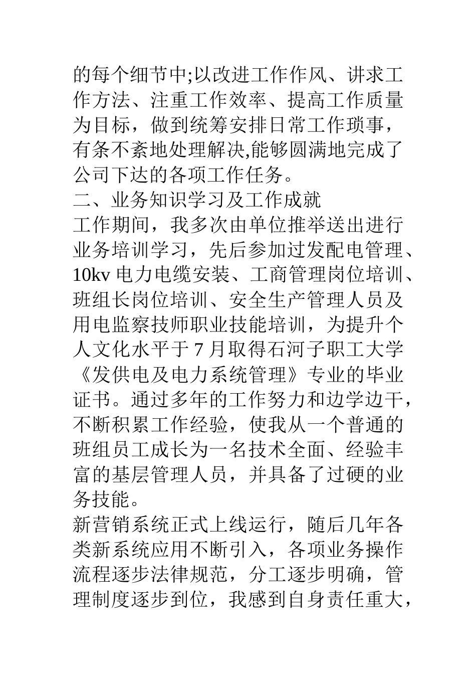 供电公司用电检查班班长用电检查专业技术总结_第3页