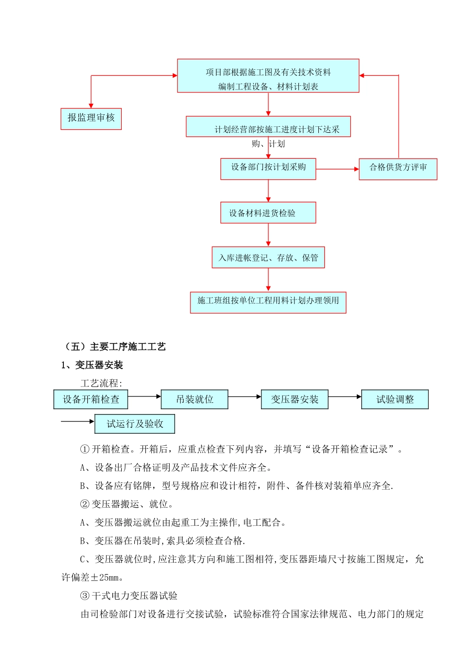 供配电工程施工方案_第3页