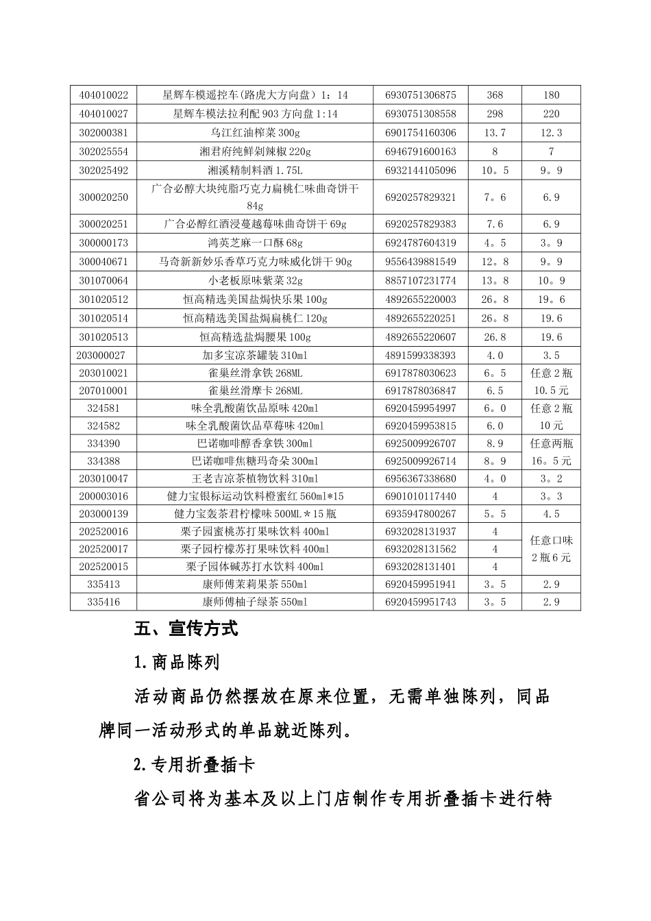 便利店常规促销活动方案_第2页