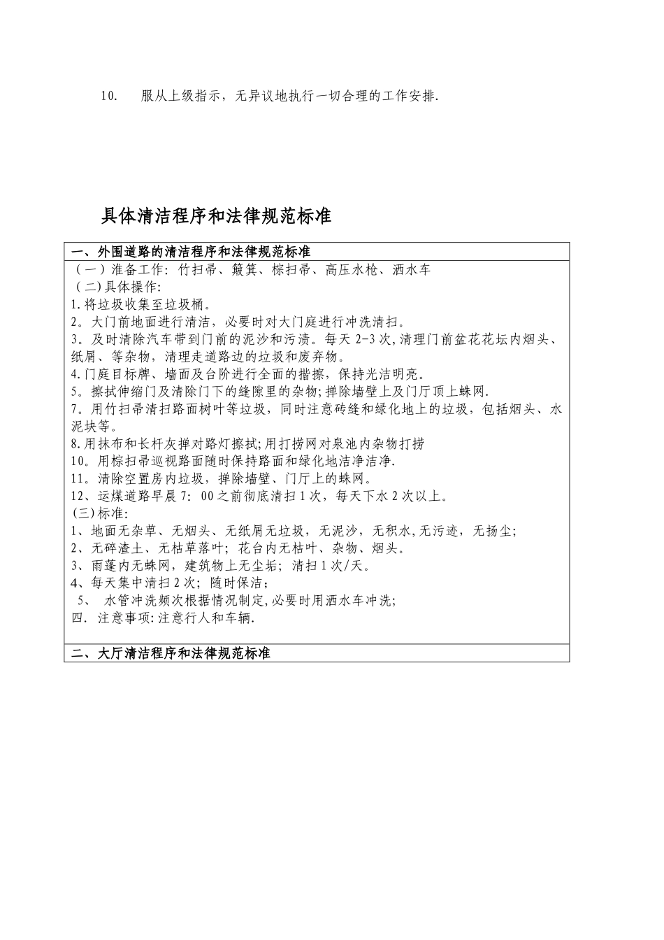 保-洁-主-管-岗-位-职-责_第2页