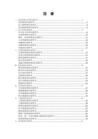 保利地产重庆公司管理手册岗位说明