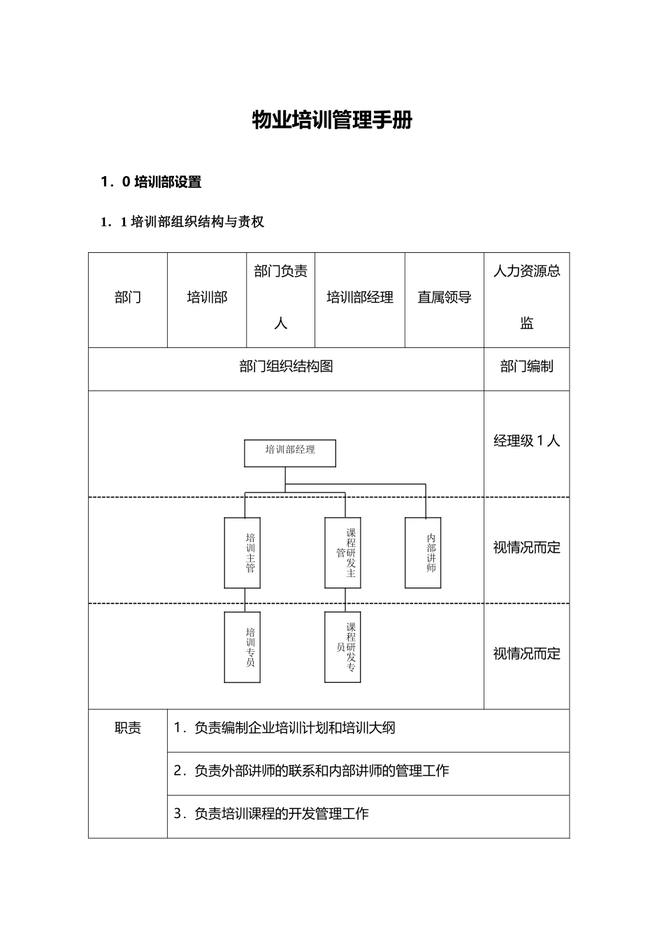 保利物业培训管理手册_第1页