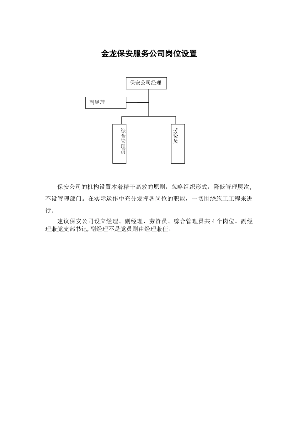 保安公司组织机构设置_第1页