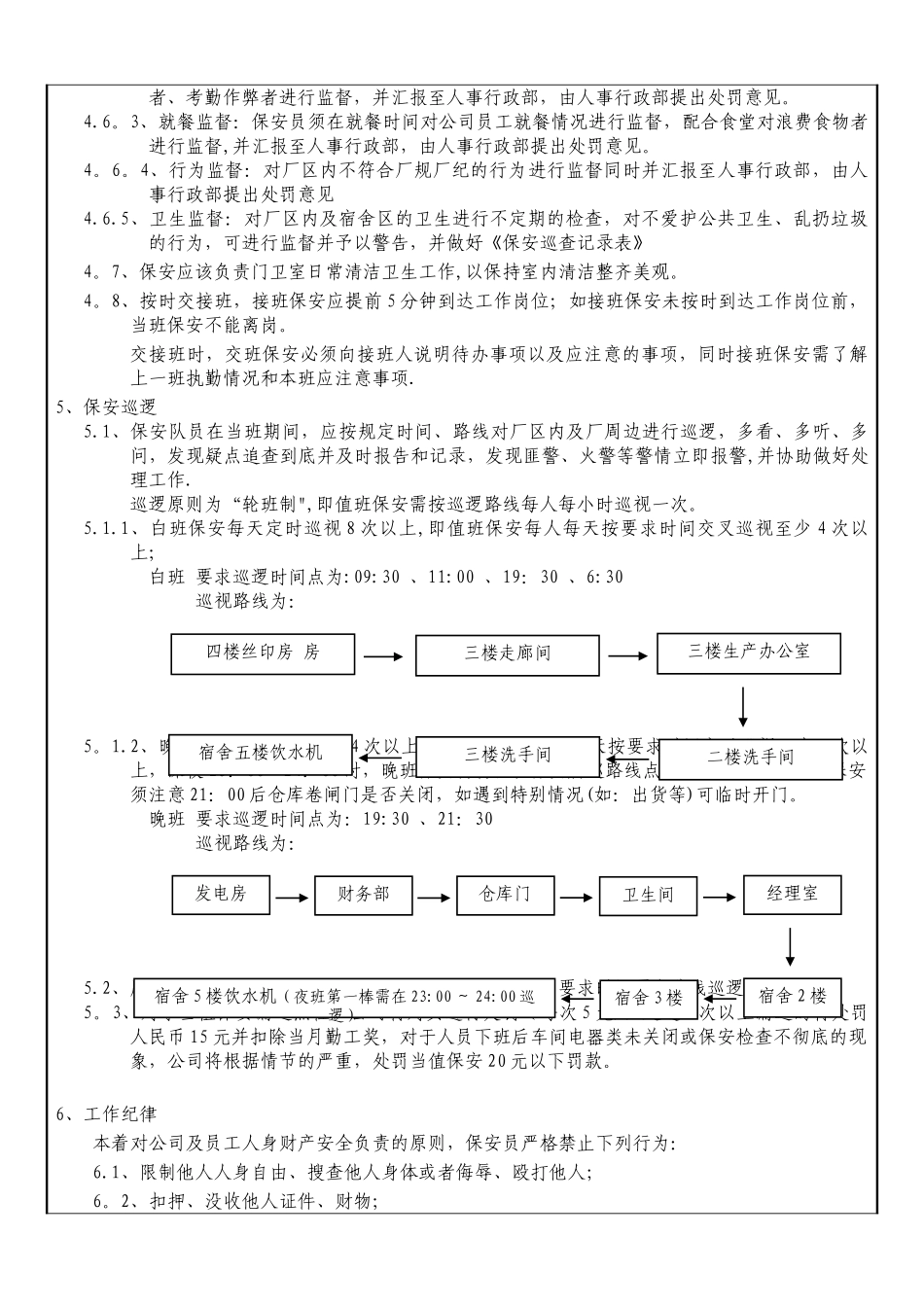 保安执勤管理制度_第2页