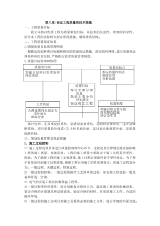 保证工程质量的技术措施62873