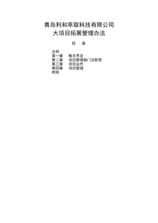 保险公司团体业务大项目拓展管理办法12页