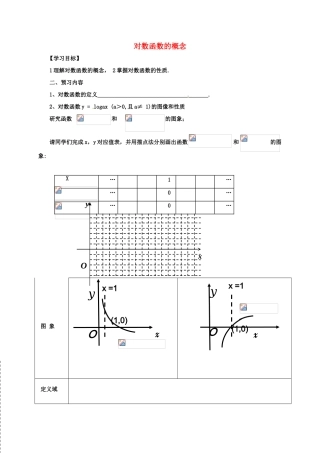 高中数学 第二章 基本初等函数（Ⅰ）2.2.2 对数函数的概念学案 新人教A版必修1-新人教A版高一必修1数学学案