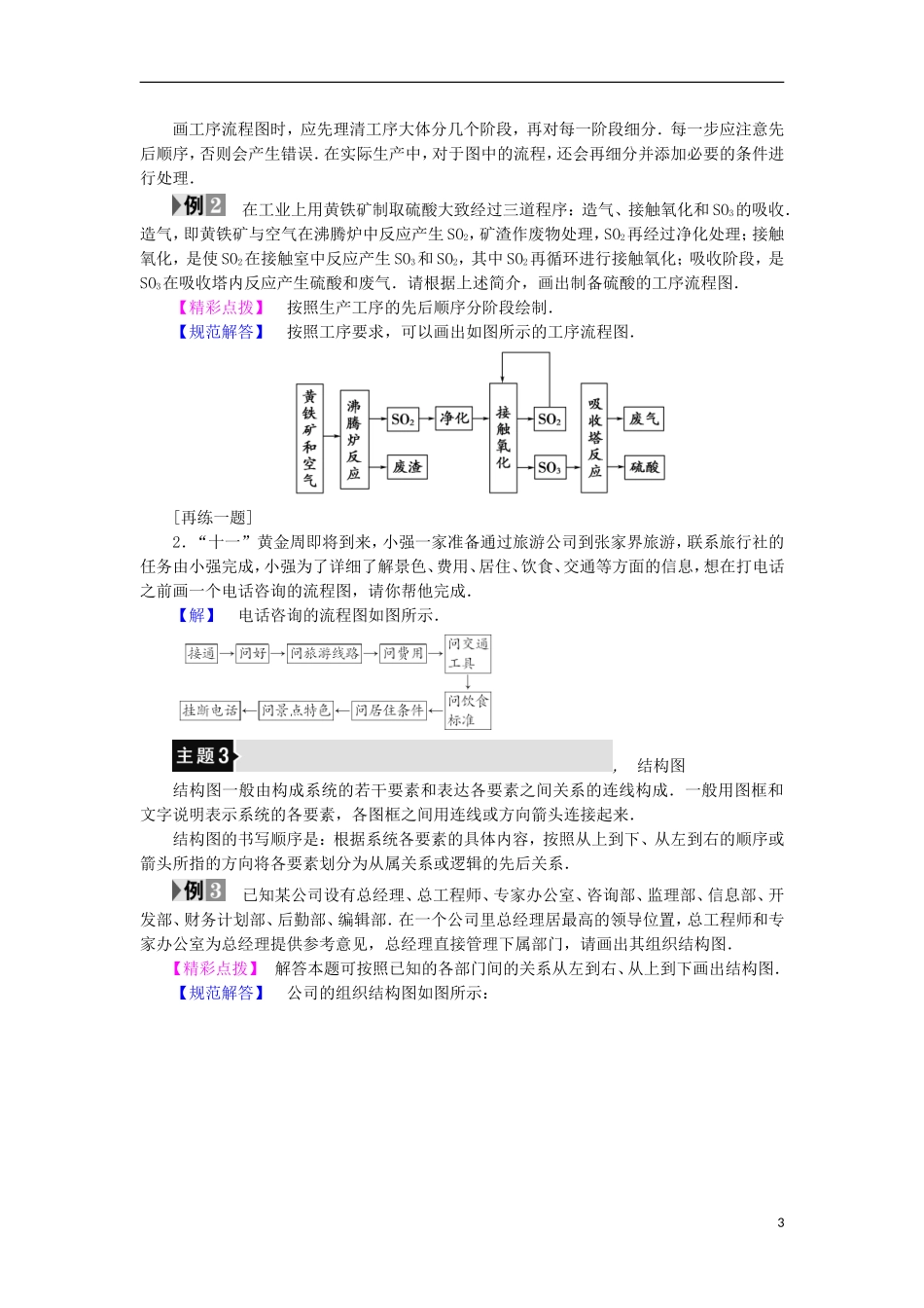 高中数学 第二章 框图章末分层突破学案 北师大版选修1-2-北师大版高中选修1-2数学学案_第3页