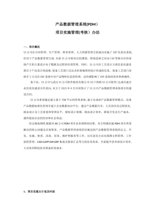 信息化项目实施管理办法