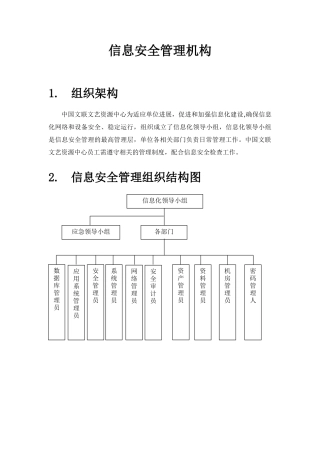 信息安全管理机构