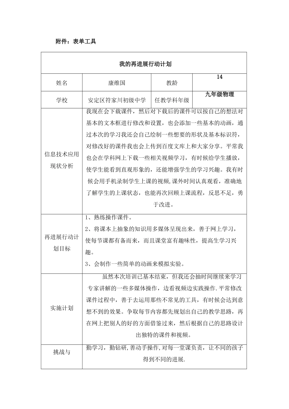 信息技术作业：我的信息技术应用能力持续提升行动计划_第2页